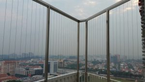 invisible grilles for penthouse condo balcony